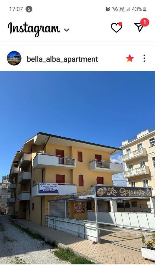 Bella Alba Apartment On The Beach Alba Adriatica Bagian luar foto